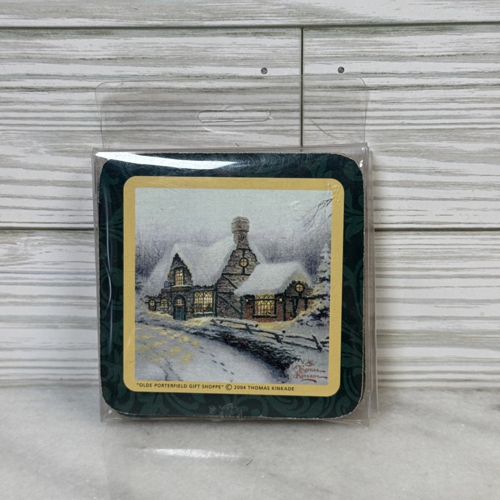 Thomas Kinkade Victorian Christmas 2004 Coasters New In Package